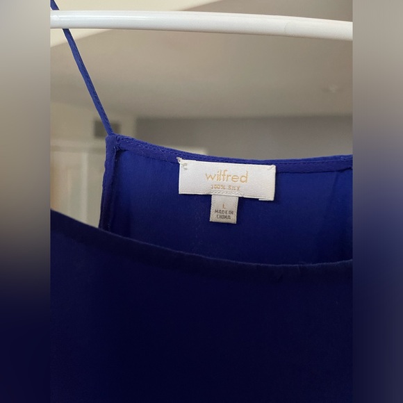 Blue Wilfred 100% Silk Shirt - Size 4-12 - Picture 6 of 6